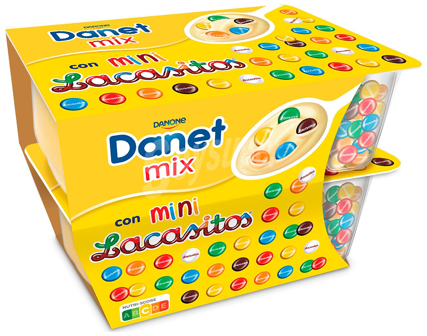 Natillas con mini lacasitos Danone Danet Mix