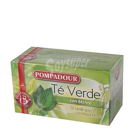 Té verde con menta en bolsitas Pompadour