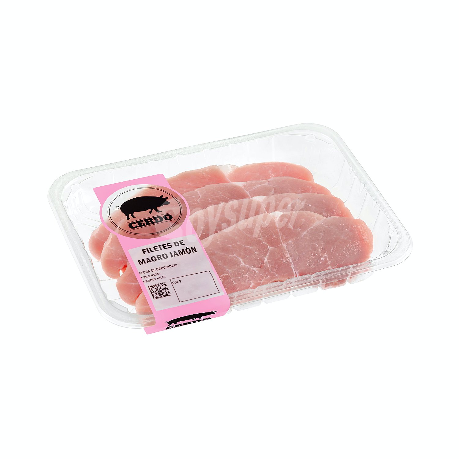 Filetes de cerdo magro jamón