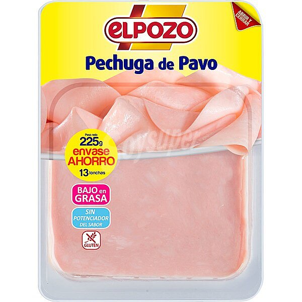 Pechuga de pavo cortada en lonchas