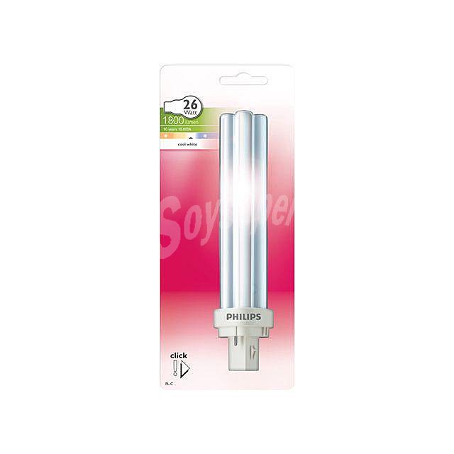 Bombilla Fluorescente Philips master PLC 26W Luz Fría