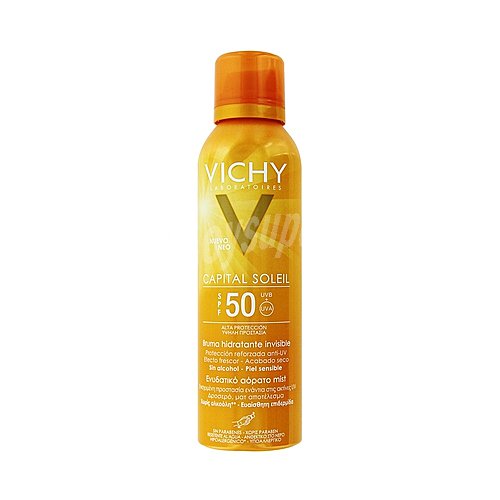 Vichy Bruma solar, con acción hidratante, acabado invisible y FPS 50 (alta) vichy Capital Soleil