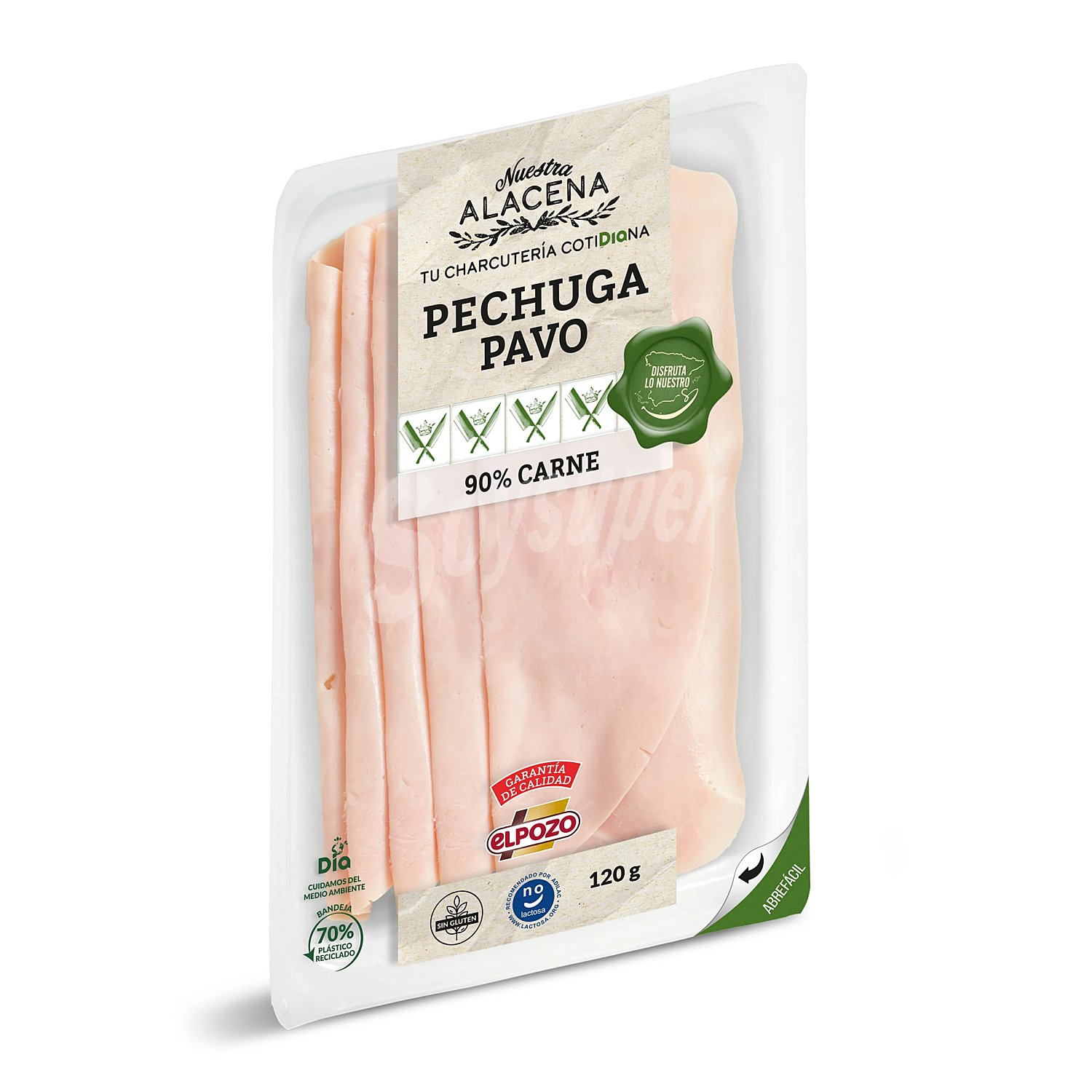 Pechuga de pavo 90% carne Nuestra Alacena