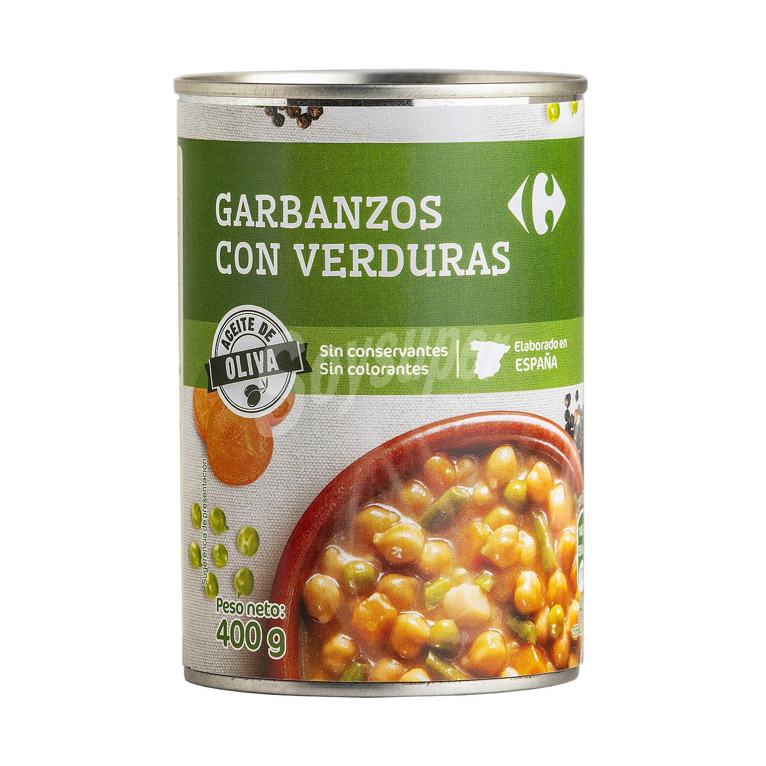 Garbanzos con verduras