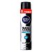 Desodorante Black&white invisible active nivea men, spray 250 ml