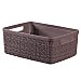 Cesta Jute Rectangular curver 20X11X27cm - Marrón