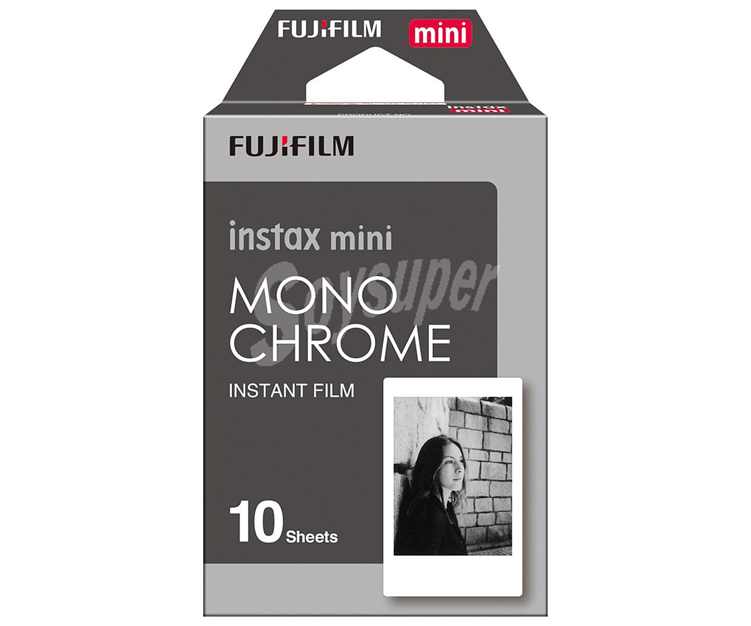 Película fotográfica instantánea Monochrome. 1x10 hojas Instax Mini