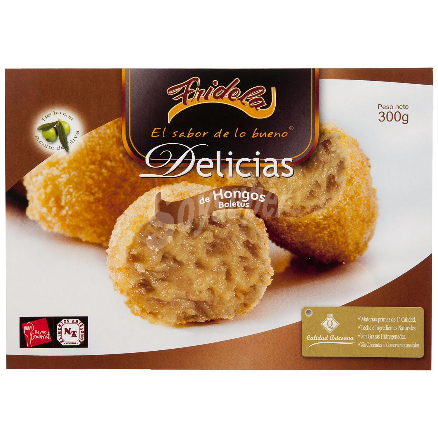 Croquetas de boletus Fridela