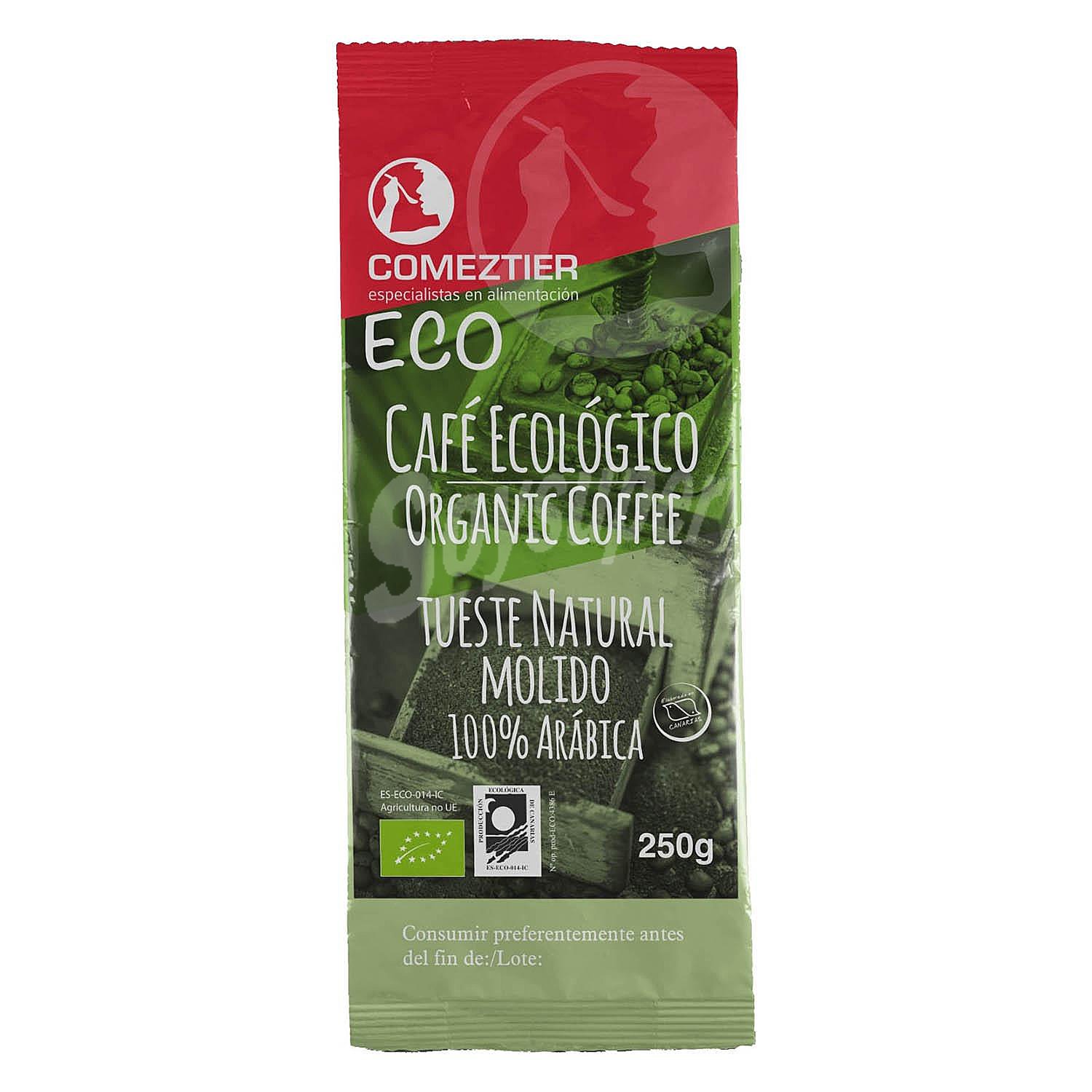 Café molido 100% arábica ecológico Comeztier