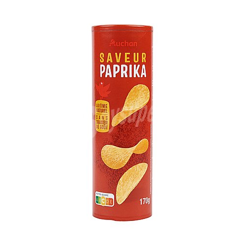 Producto alcampo Patatas con forma de teja y sabor pimentón producto alcampo