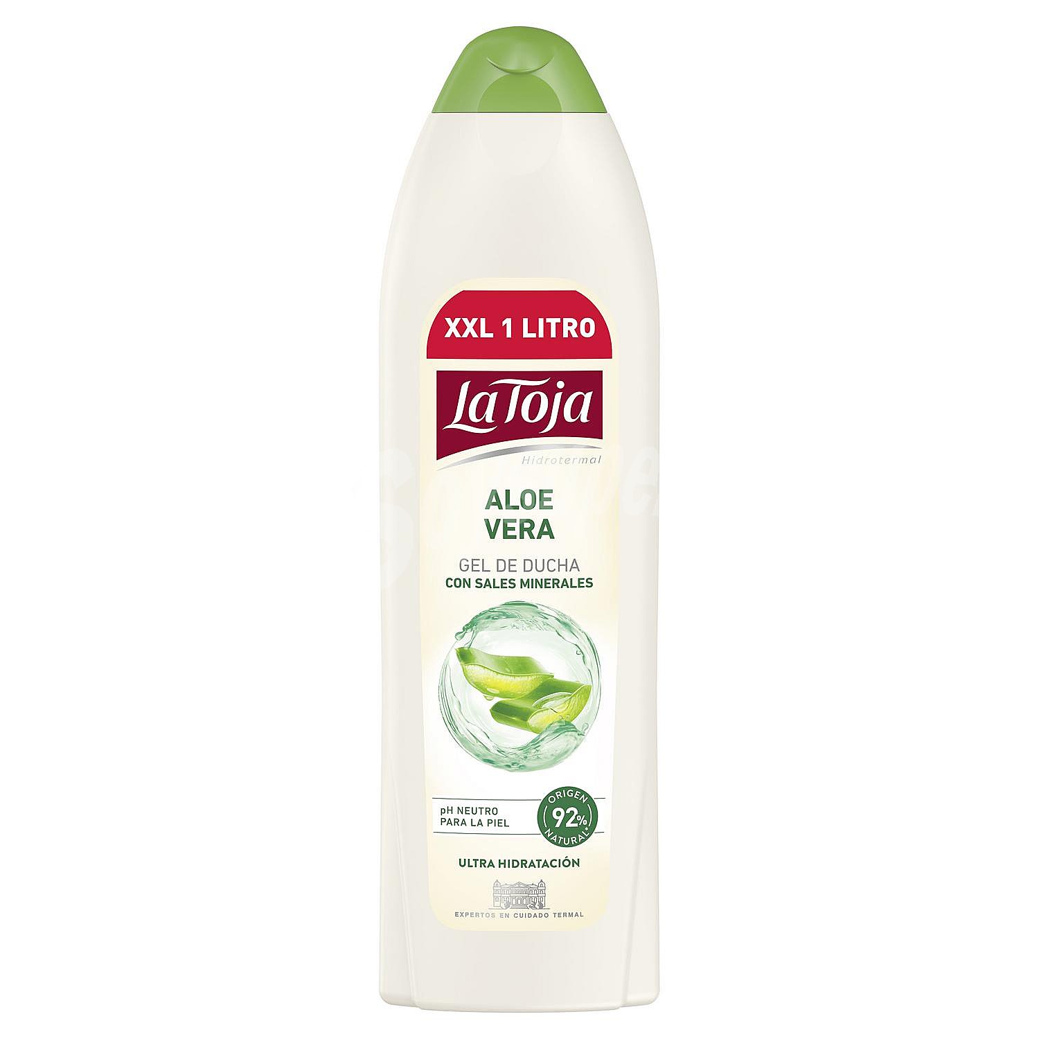 Gel para baño o ducha con textura crema y Aloe vera y sales minerales