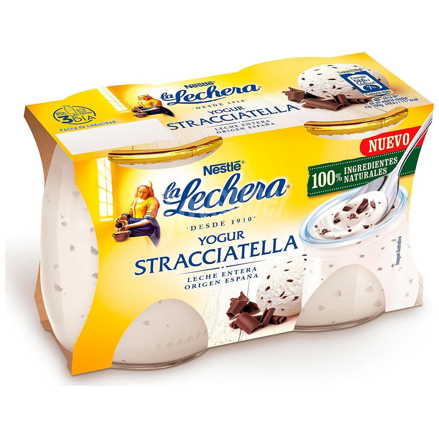 Yogur de stracciatella