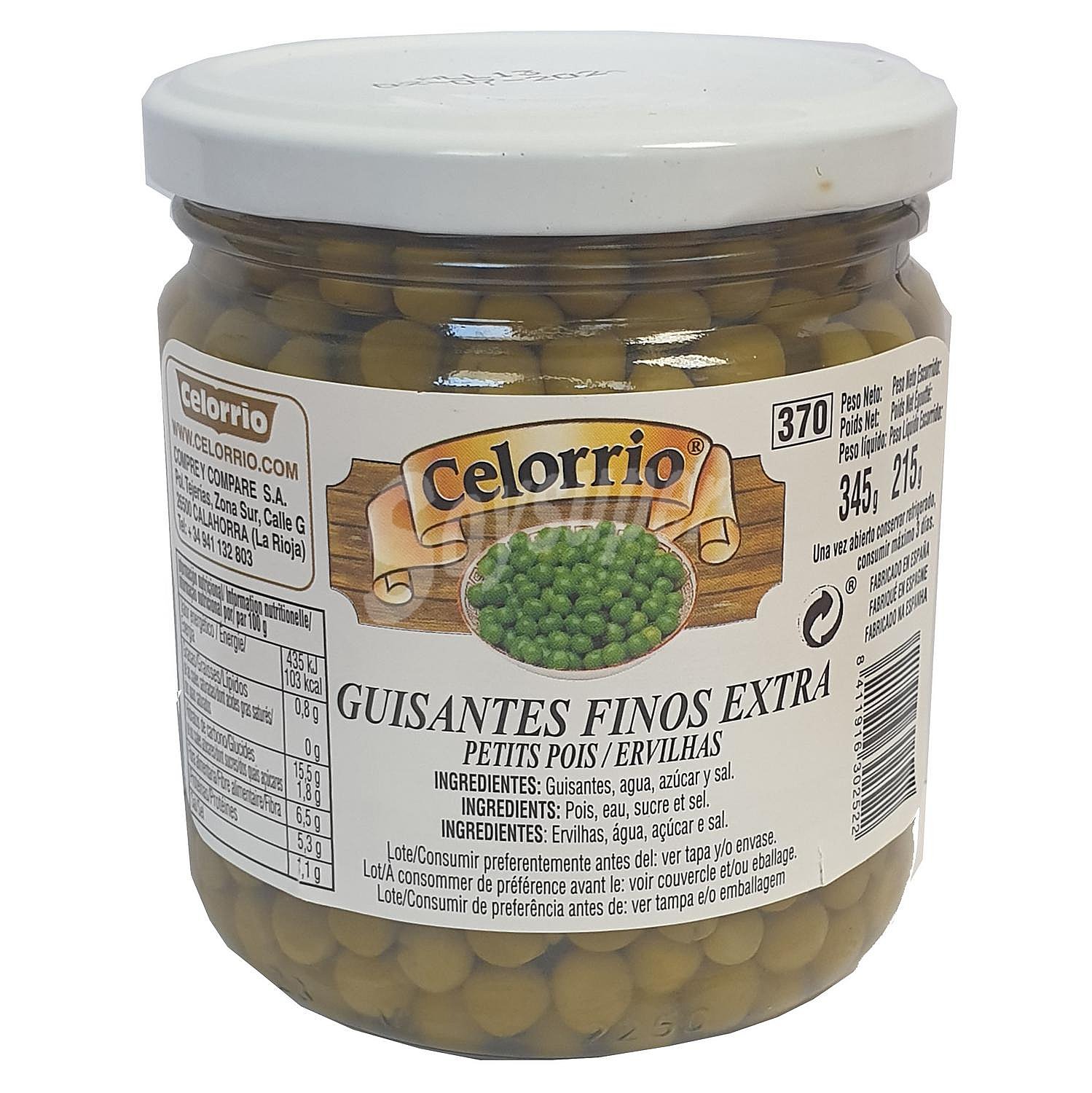 Guisantes finos extra Celorrio