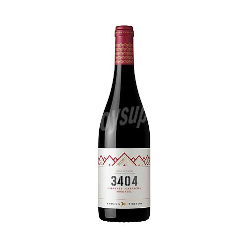 3404 Vino tinto con D.O. Somontano