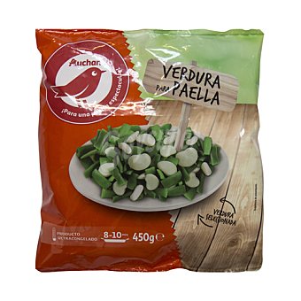 Producto alcampo Selección ultracongelada de verduras para paella (judia verde plana, garrafón y alubia blanca) producto alcampo