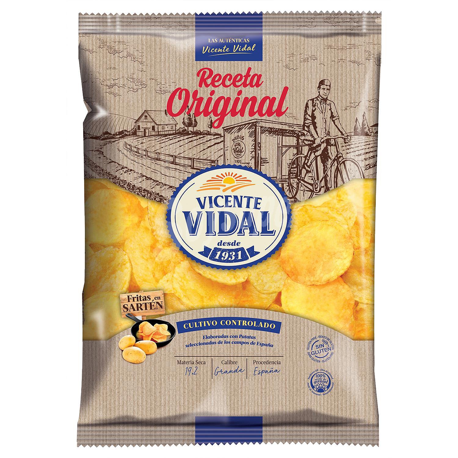 Patatas fritas receta original Vicente Vidal sin gluten