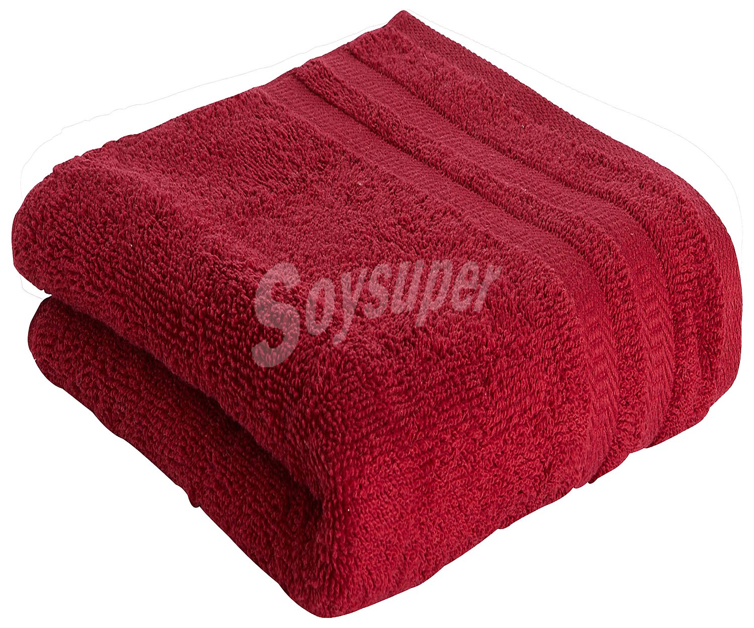 Toalla de baño 100% algodón color rojo, 450g/m² actuel.