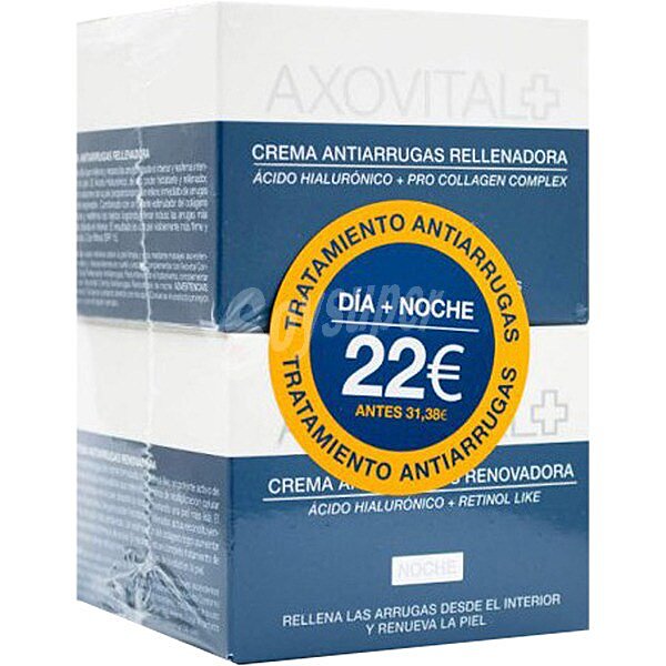 Pack crema de día antiarrugas rellenadora SPF 15 + crema de noche antiarrugas 50+50 ml