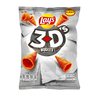 Conos de maíz con sabor a queso y bacon Lay's 3D's