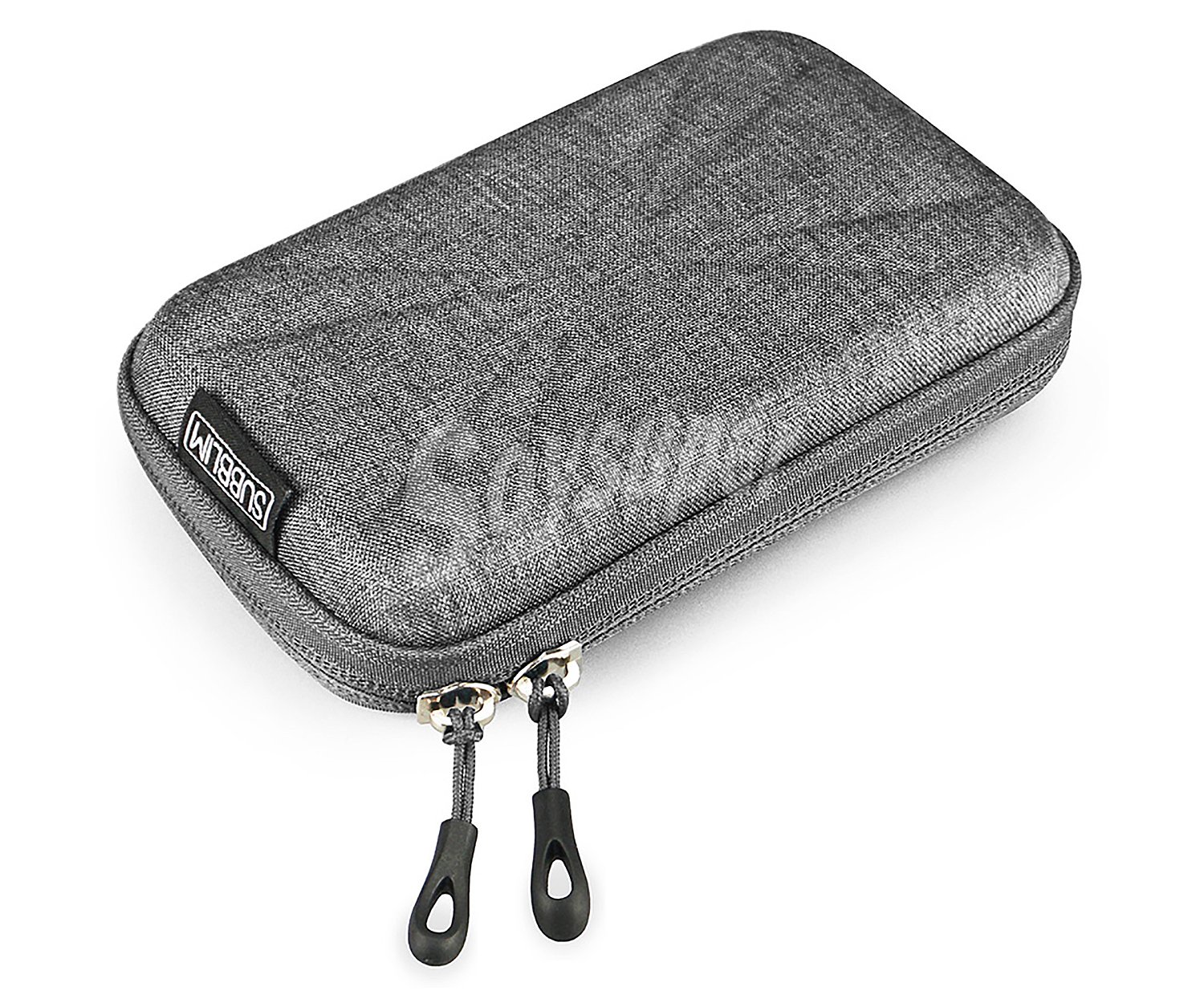 Funda para disco duro 2,5" HDD Business Case Grey, exterior rígido, bolsillo interior