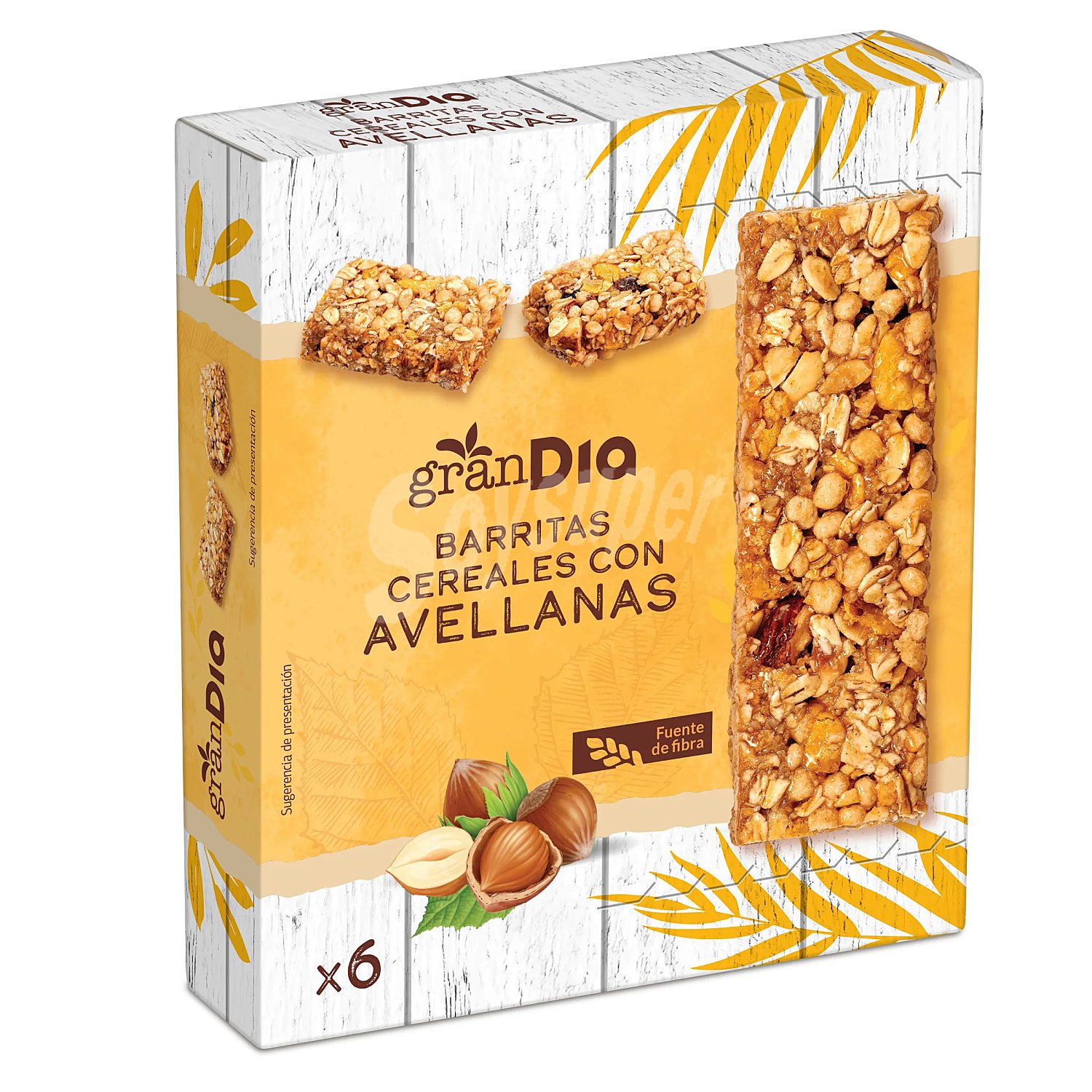 Barritas de cereales con avellanas Gran Dia