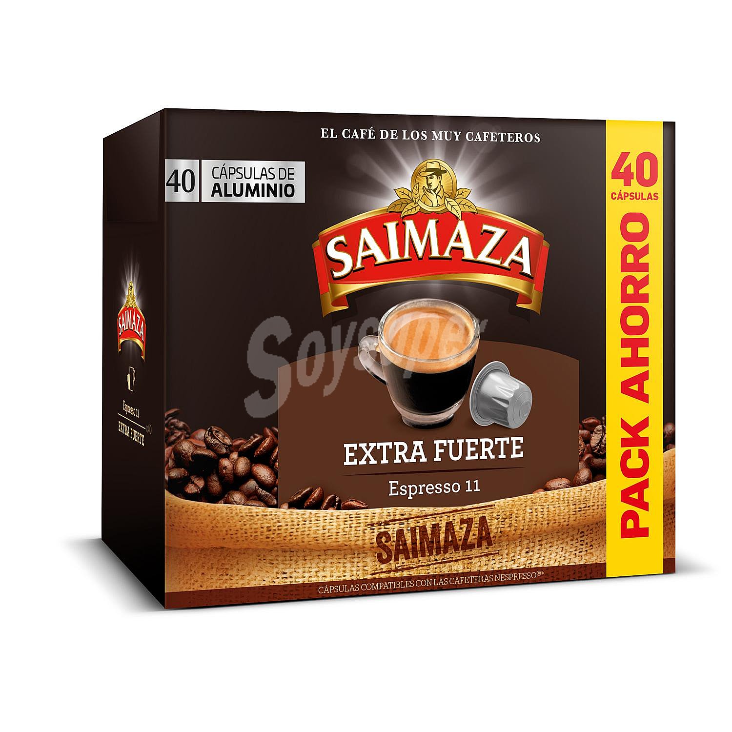 Café Espresso extra fuerte pack ahorro compatibles con máquinas Nespresso