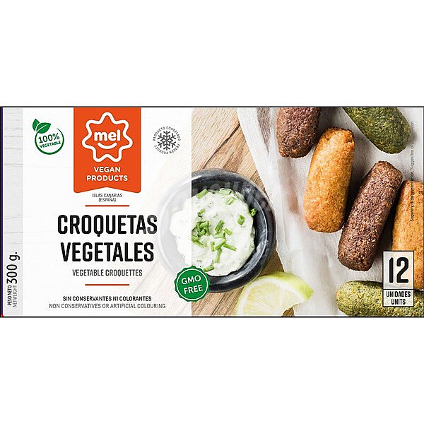 Croquetas vegetales con espinacas remolacha y zanahoria envase 375 g