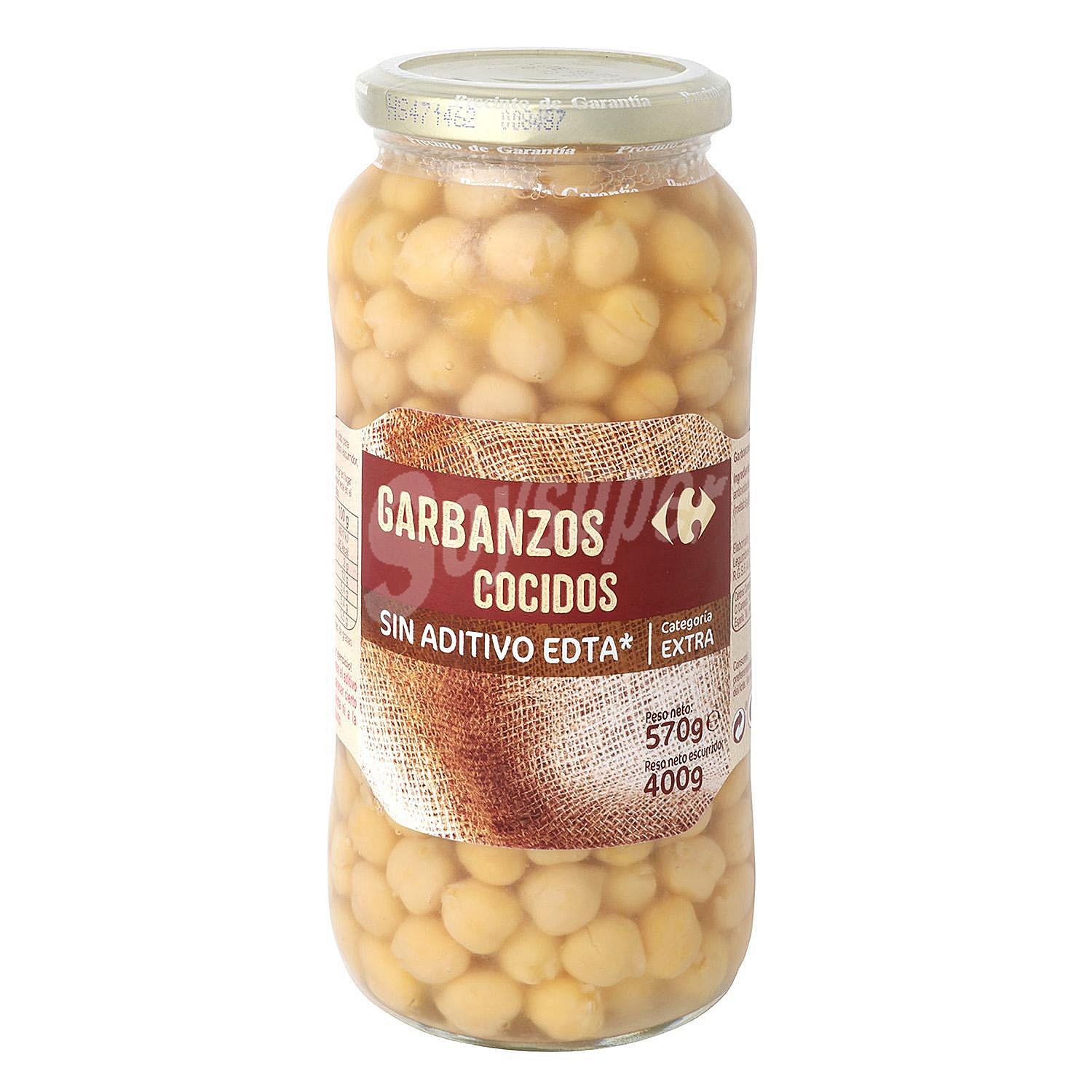 Garbanzos cocidos categoría extra Carrefour