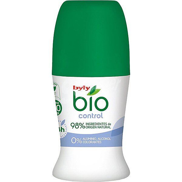 Bio desodorante roll-on control 0% aluminio alcohol y colorantes