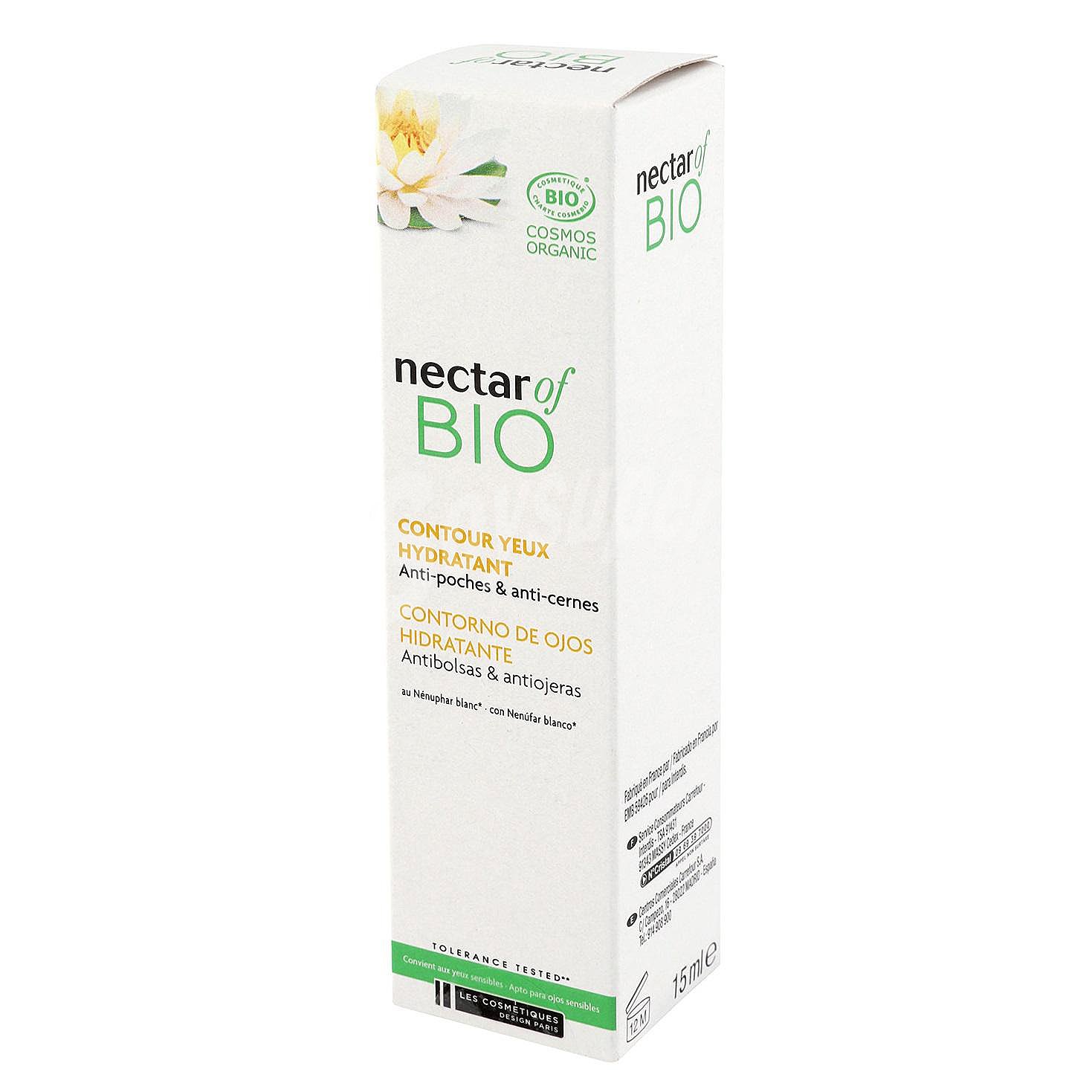 Contorno de ojos hidratante antibolsas & antiojeras ecológico Nectar Of Bio