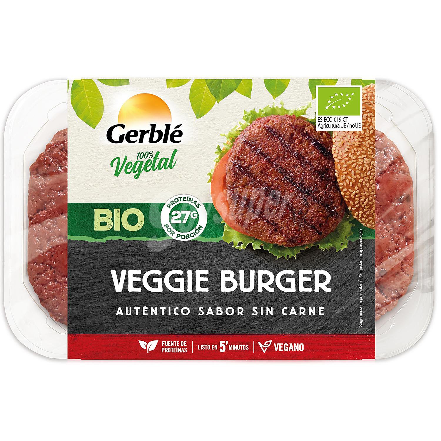 Bio Veggie Burger hamburguesa vegetal sin carne ecológica