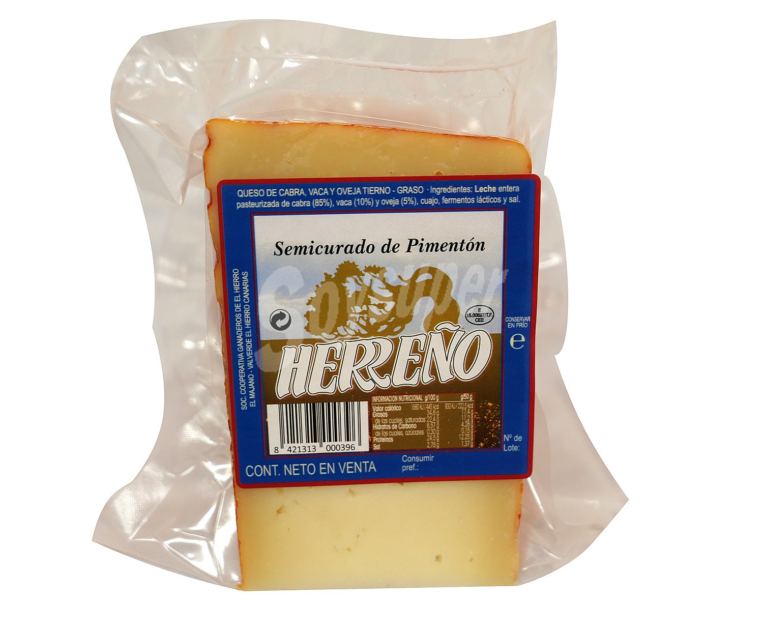 Herreño Queso semicurado mezcla al pimentón herreño