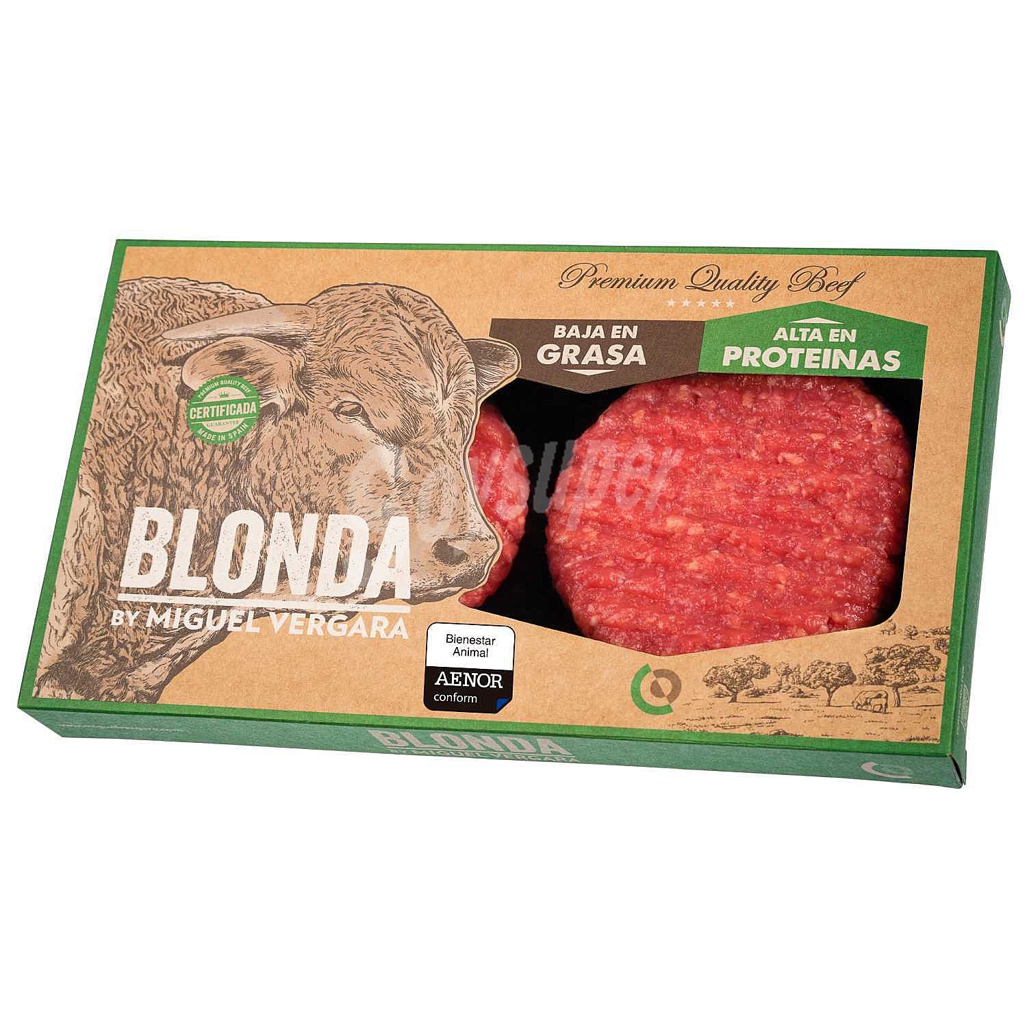 Burger meat de ternera de la variedad Blonda