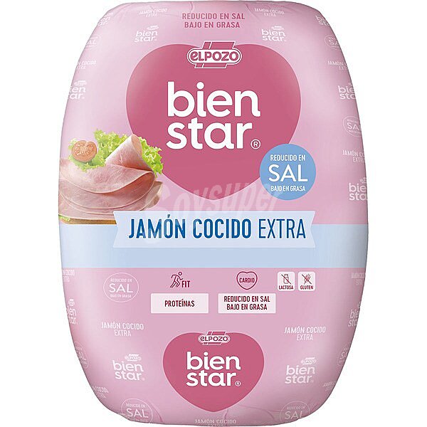 Bienstar jamón cocido extra bajo en grasa reducido en sal