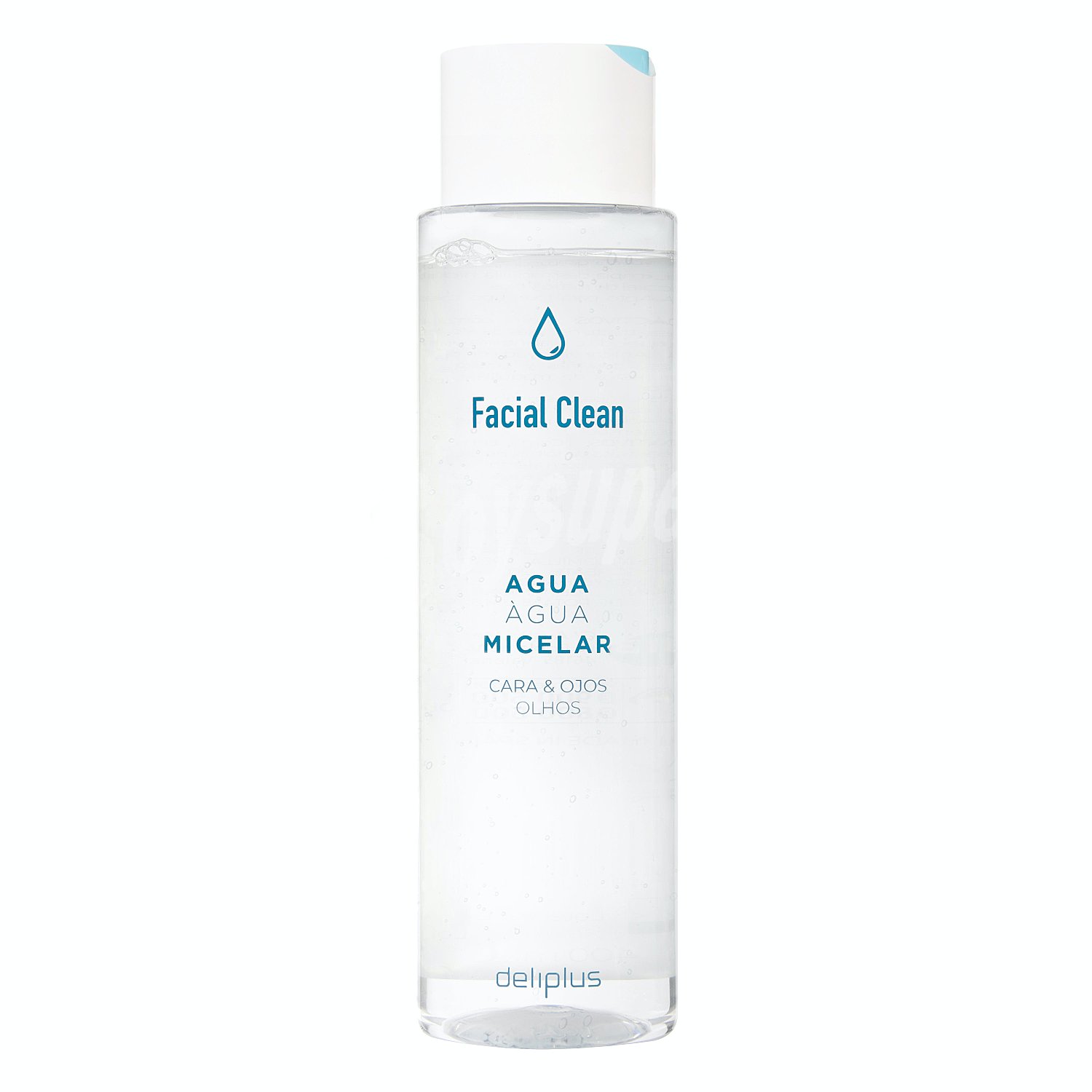 Agua facial limpiadora micelar para rostro y ojos