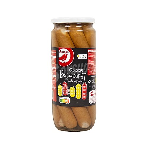 Producto alcampo Salchichas Bockwurst cocidas y ahumadas producto alcampo