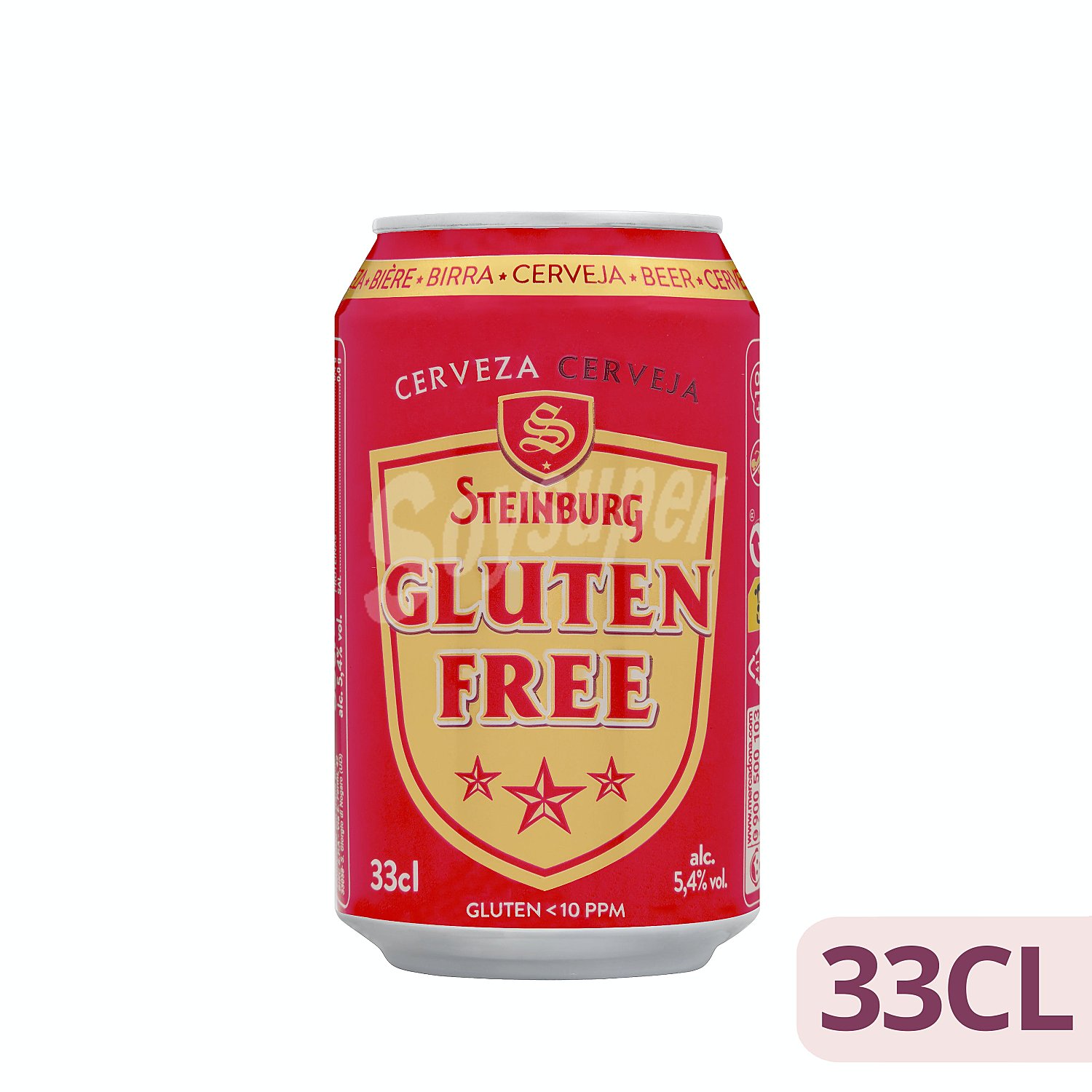 Cerveza rubia sin gluten