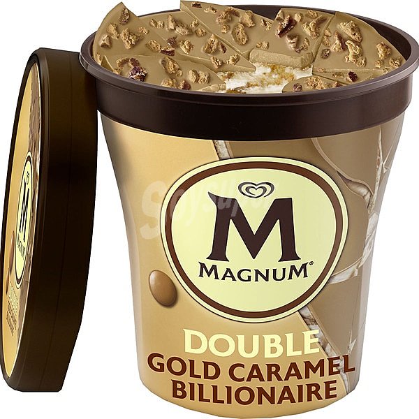 Double Gold Caramel Billonaire helado de crema sabor galleta con un toque de canela