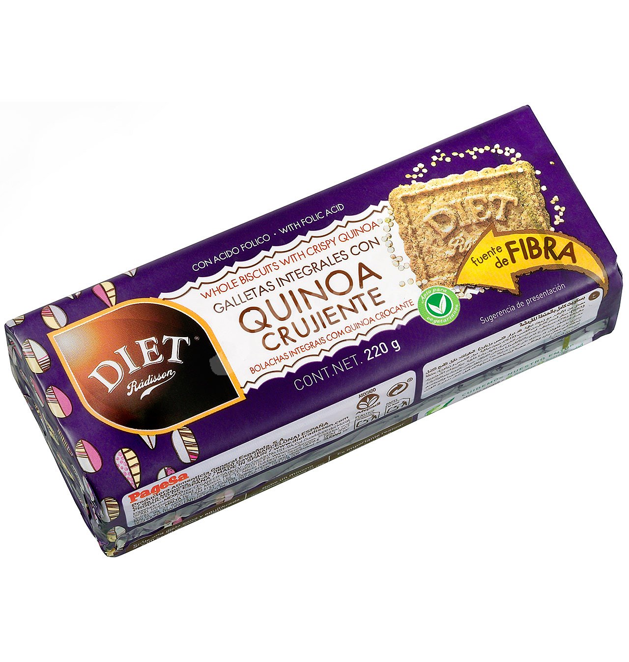 Galletas integrales con quinoa crujiente