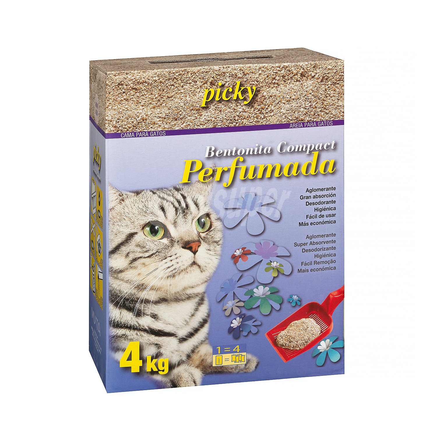 Arena gato aglomerante perfumada