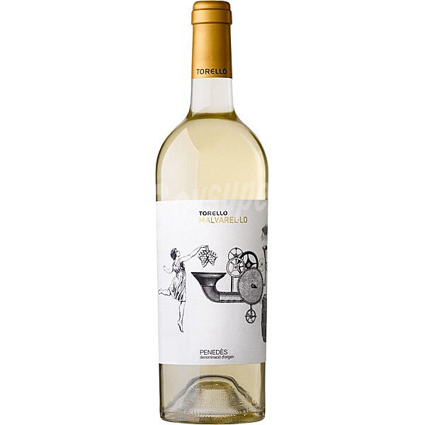 Malvarel.lo vino blanco D.O. Penedés botella 75 cl