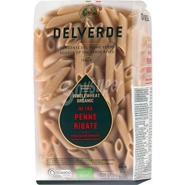 Macarrones penne rigate integral