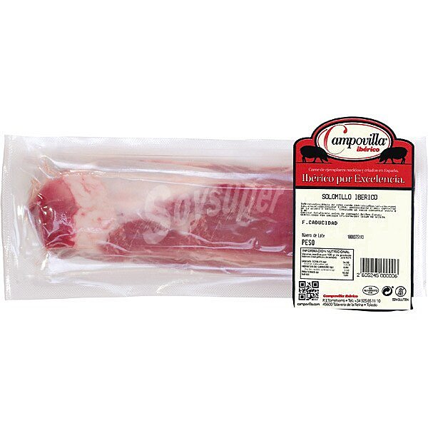 Solomillo de cerdo ibérico al vacío 1 unidad 310 g