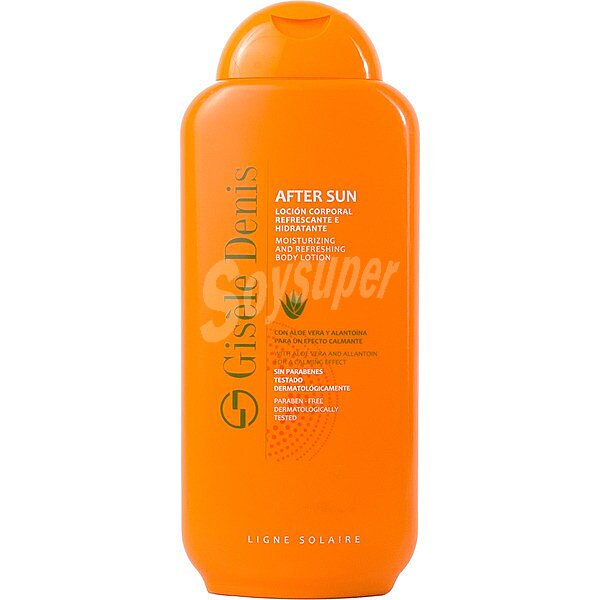 After sun loción corporal refrescante e hidratante con aloe vera frasco 400 ml