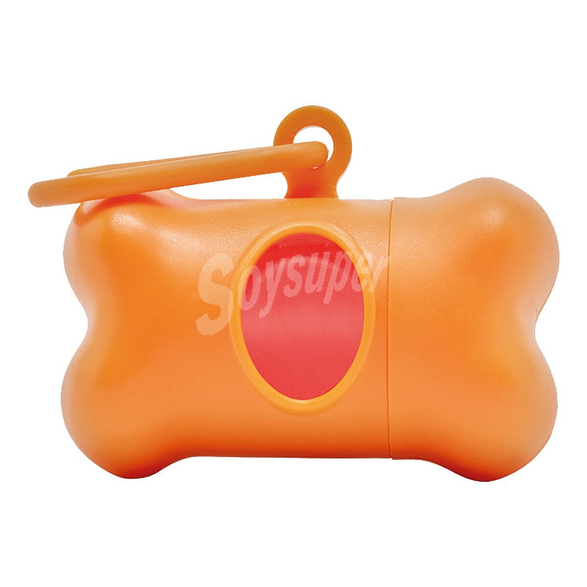 Dispensador de bolsas para perros + color naranja 1 unidad