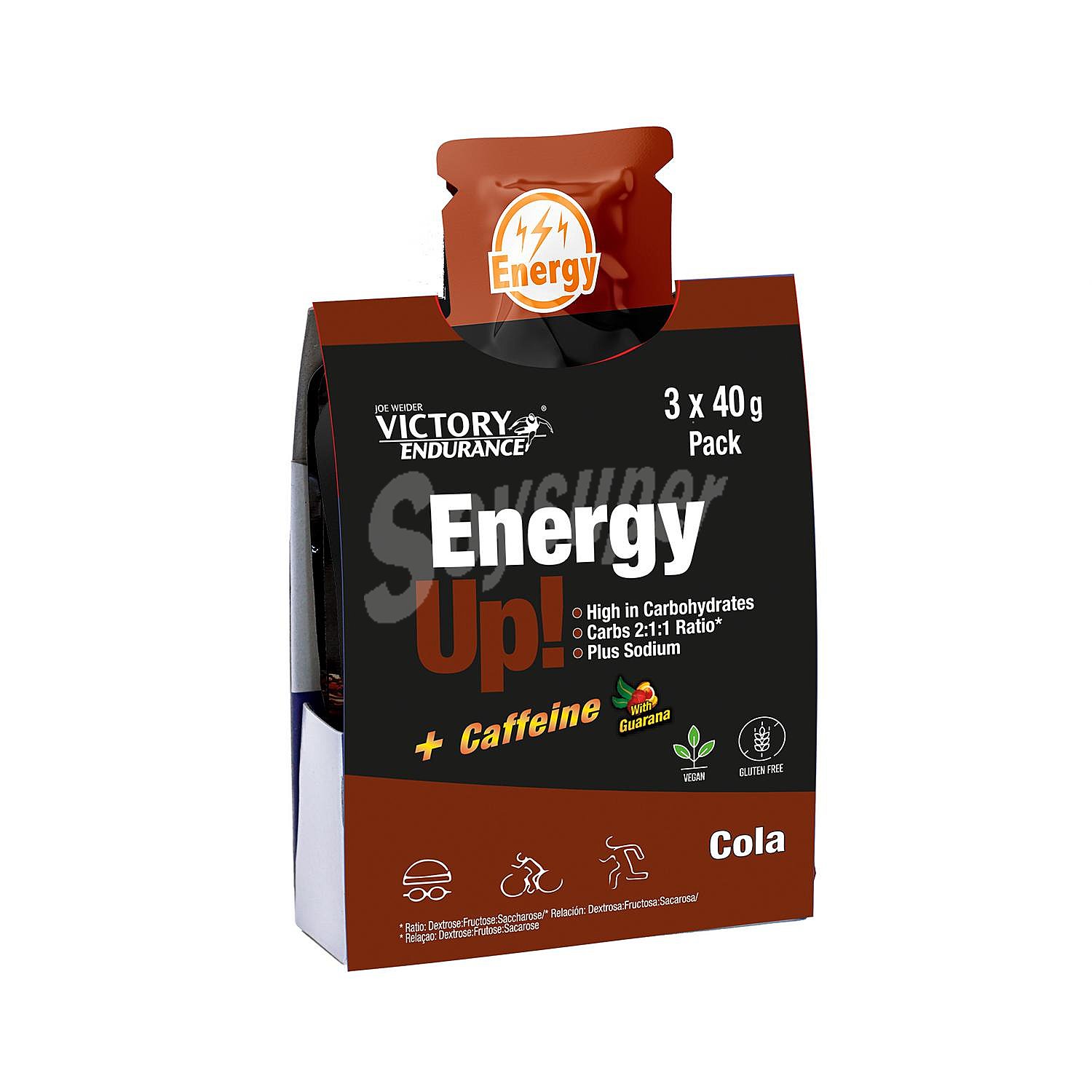 Gel energía, sabor cola