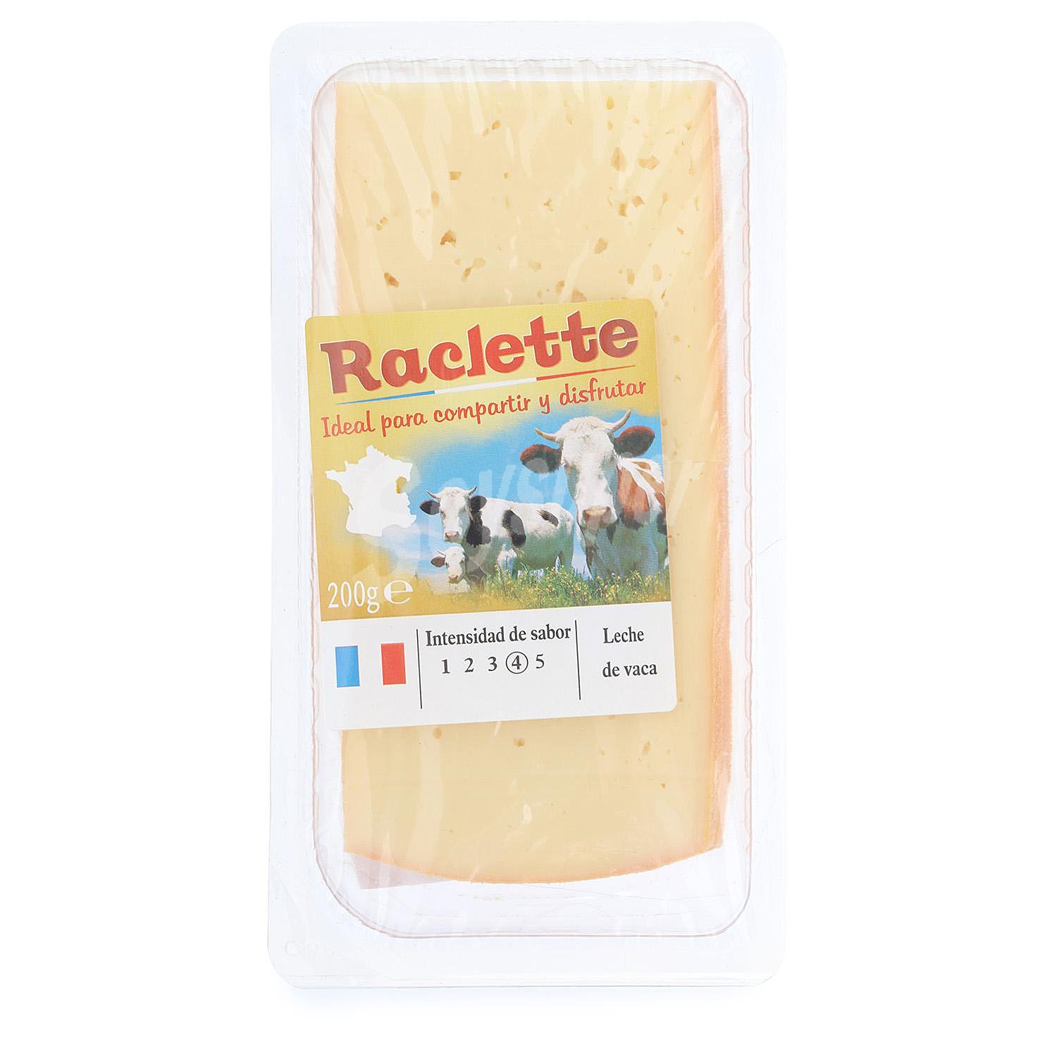 Queso raclette natural Francés loncheado