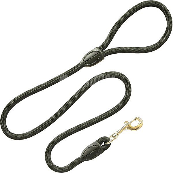 Correa de nylon para perros negra 120 cm