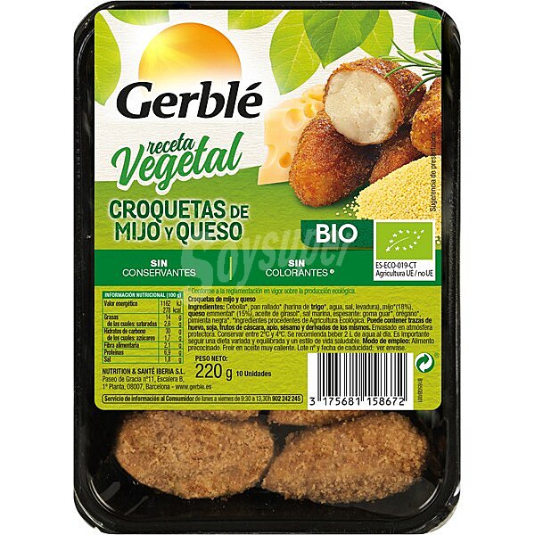 Croquetas de mijo y queso ecológicas receta vegetal