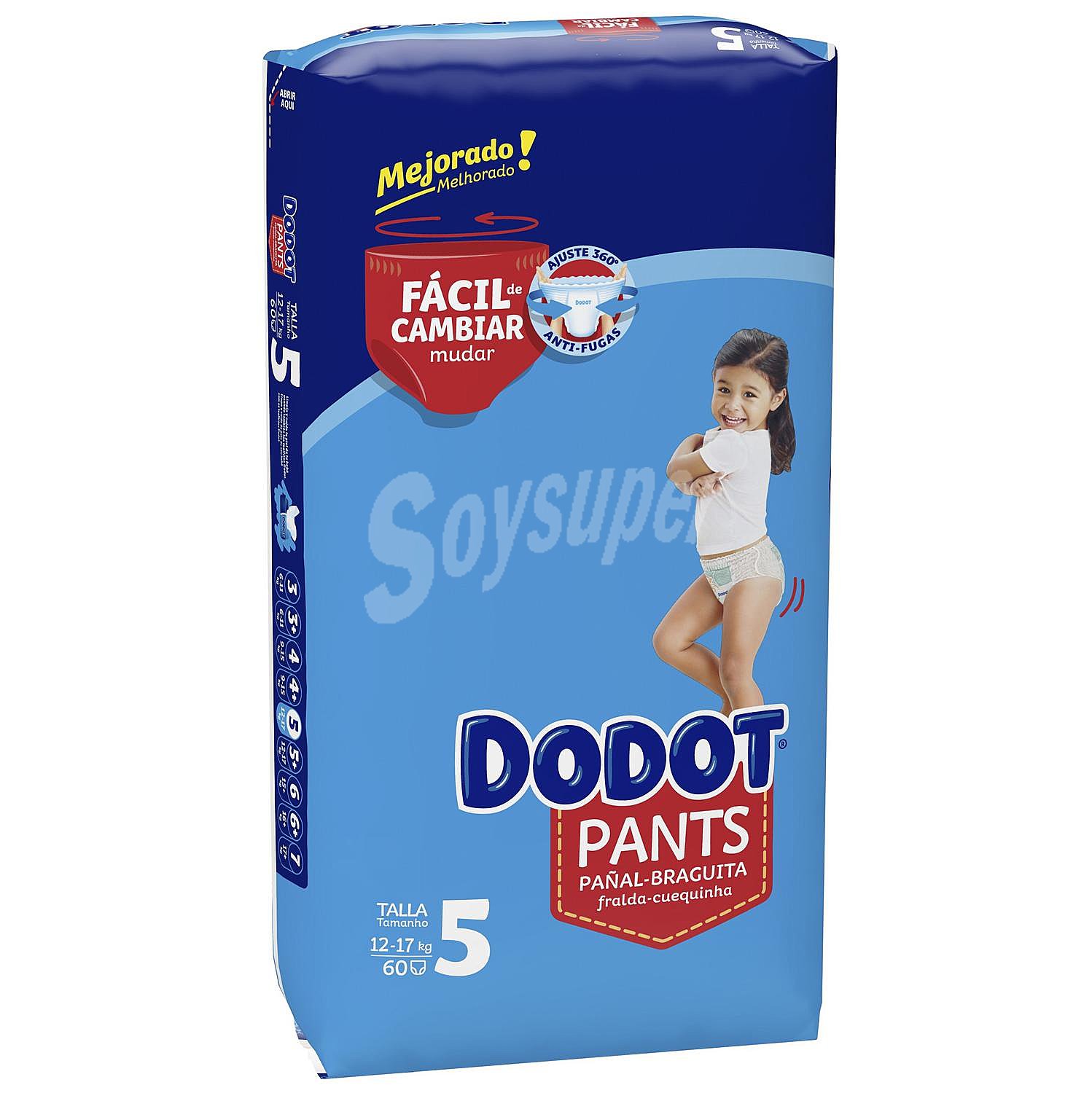 Pañal pants azul jumbo 12-17 kg Talla 5